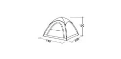 Easy Camp Comet 200 Koepeltent - 2 Personen 19 Easy Camp Comet 200 Koepeltent - 2 Personen -Buitensporten Verkoopwinkel 120338 comet 200 drawing perspective2