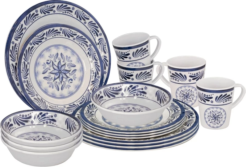 Bo-Camp Old Dutch Melamine Serviesset - 16-delig 2 Bo-Camp Old Dutch Melamine Serviesset - 16-delig