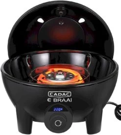 CADAC E-Braai Elektrische Barbecue - Zwart -Buitensporten Verkoopwinkel 900 764 5840 20 04 e braai 40 16