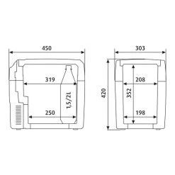 Dometic TropiCool TCX 21 Elektrische Koelbox - 20 Liter -Buitensporten Verkoopwinkel 900 900 tc21fl 9105302085 p400 t400