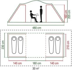 Coleman Spruce Falls 4 Vis-a-vis Tent - 4 Persoons -Buitensporten Verkoopwinkel 900 917 spruce falls 7