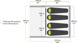 Zempire Evo TS Opblaasbare Tent - 4 Persoons -Buitensporten Verkoopwinkel zempire evo ts opblaasbare tent 7